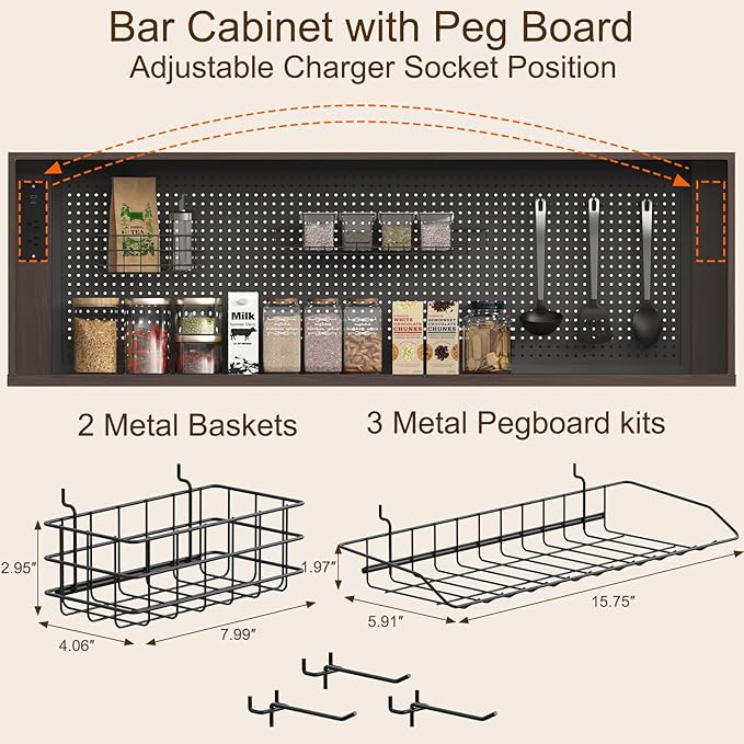 71" Pantry Cabinet, Kitchen Hutch Storage - Image 2