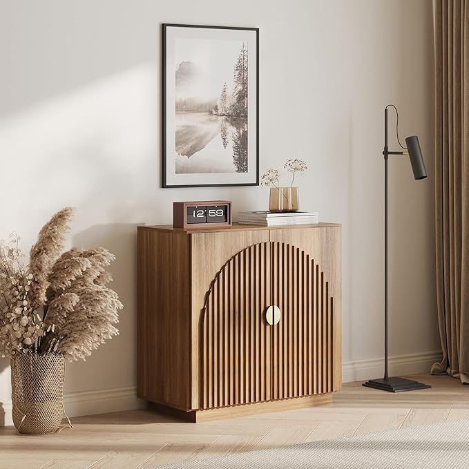 BELLEZE Modular Fluted Sideboard Buffet Cabinet by BELLEZE