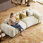 104" Oversized Chesterfield Loveseat Luxury Velvet Couch Vintage Tufted Sofa - Image 8