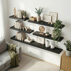 12 inch Deep Floating Shelves for Wall, 48 inch Wide Engineered Wood Wall - Image 3