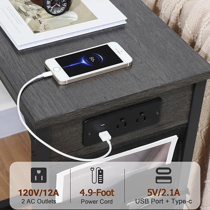 AMHANCIBLE C Shaped End Table - Image 6