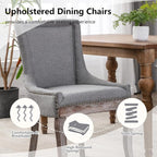 Modern Dining Chairs Set of 4, High Back Dining Chairs Side Chairs - Image 4