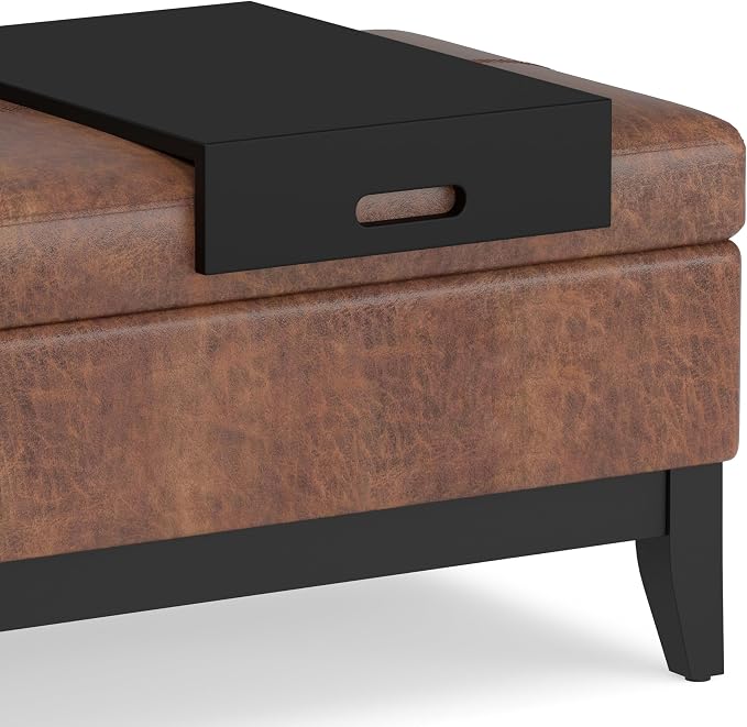 SIMPLIHOME Oregon Storage Ottoman Bench - Image 11