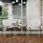 Flash Furniture HERCULES Series 880 lb. Capacity White Plastic Stack Chair - Image 7