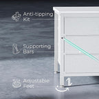 Huuger 9 Drawer Dresser, 47 Inch TV Stand - Image 9
