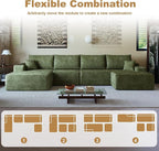 136" Sectional Couches for Living Room Cloud Couch Sofa - Image 5