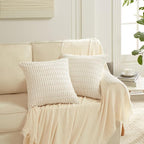Fancy Homi 4 Packs Decorative Throw Pillow Covers - Image 6