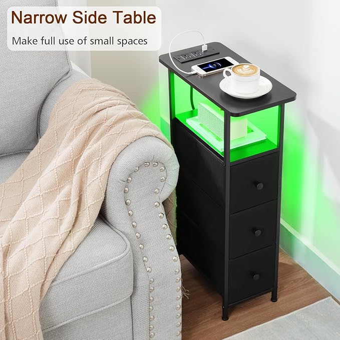 LOAKEKEL Narrow End Table Living Room - Image 4