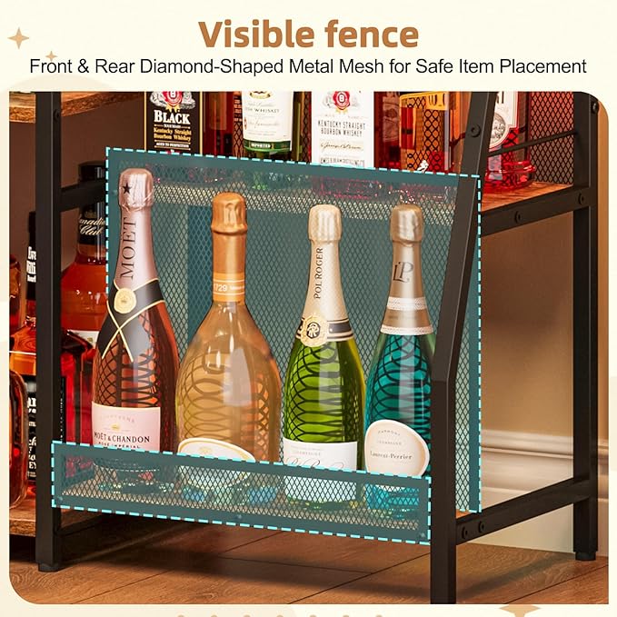 Jakyitvi Liquor Cabinet Bar for Home - Image 5