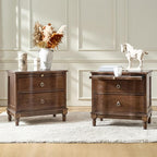 HULALA HOME Solid Wood Storage End Tables by HULALAHOME