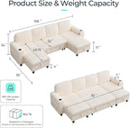 LINSY HOME Sectional Sleeper Sofa - Image 2