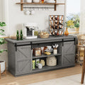 Shahoo Farmhouse Sideboard Buffet Cabinet, Coffee Bar Storage by BuynowfromShahoo