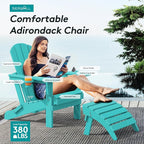 SERWALL Adirondack Chair with Cup Holders - Image 6