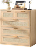 LEYAOYAO Rattan Dresser for Bedroom Set of 2, 33.5" Tall Chest of Drawers by LEYAOYAO-Findtheshiningpointofyourideallife%EF%BC%81