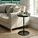 Gesodant Boho Single Leg Round Side Table - Image 8