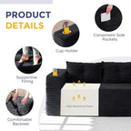 MAXYOYO 63" Boneless Loveseat Sofa Couch - Image 5