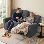 MCombo 78.3" Wall Hugger Power Loveseat Recliner Sofa - Image 2