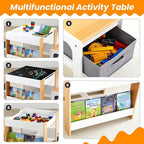 Asweets Kids Table and Chair Set, 4 in 1 Toddler Desk - Image 8