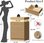 Xixini Fluted Nightstand Set of 2, Night Stand - Image 2