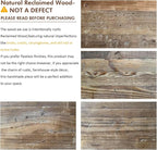 HOKYHOKY Reclaimed Solid Wood Bench-55 Inches Farmhouse Entryway Bench - Image 4