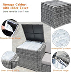 Tangkula 8 Pieces Wicker Patio Furniture Set - Image 6