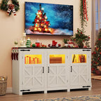64" Large LED Farmhouse TV Stand - Image 3