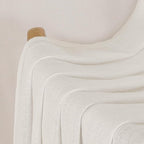 Chyhomenyc Ivory Semi Sheer Curtains 36 Inch Length, Light Filtering Faux Linen - Image 9