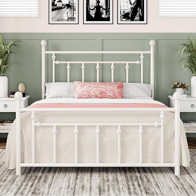 Allewie 14 Inch Queen Size Metal Platform Bed Frame by Allewie