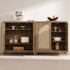 SICOTAS 102" W Rattan Sideboard Buffet Cabinet - Image 5