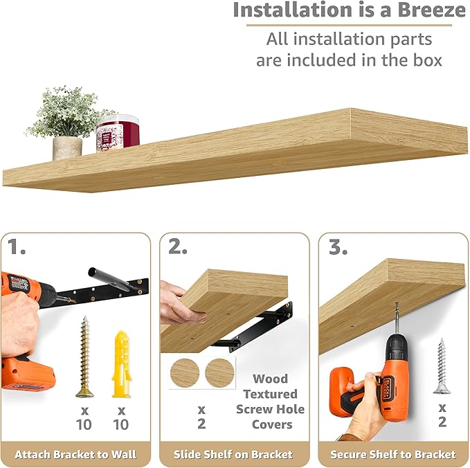 Sorbus Floating Shelves for Wall - Image 4