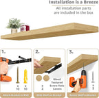 Sorbus Floating Shelves for Wall - Image 4