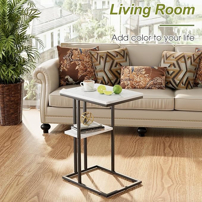 Easy Paws C Shaped End Table, Small Side Table - Image 5