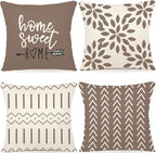 YCOLL Pillow Covers 16x16 Set of 4, Modern Sofa Throw Pillow Cover, Decorative by PillowCoversExpert