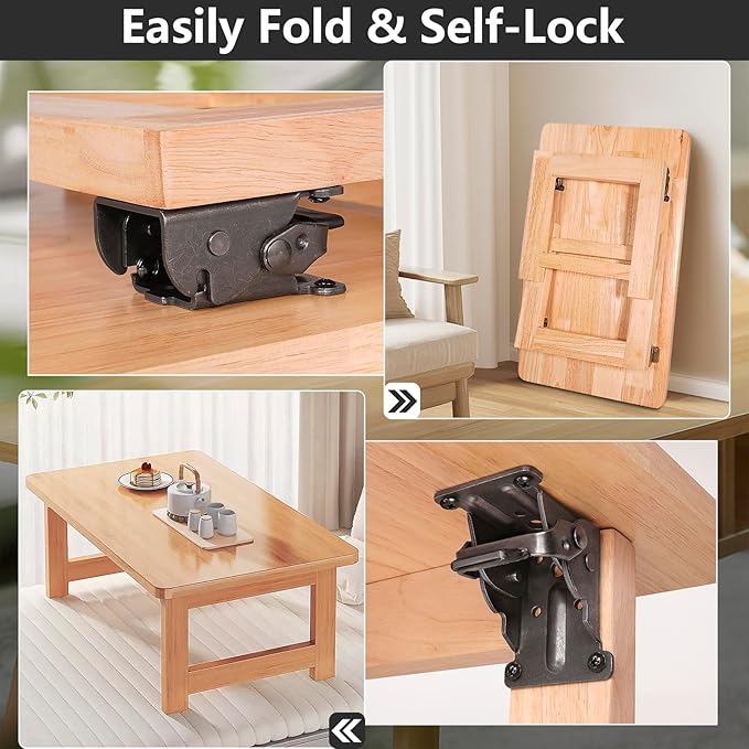12 Pack Folding Brackets, Self-Lock Hinge - Image 4
