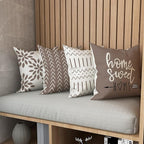 YCOLL Pillow Covers 18x18 Set of 4, Modern Sofa Throw Pillow Cover, Decorative - Image 5