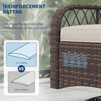 3-Piece Patio Furniture Set, 2 Swivel Rocking Chairs - Image 3