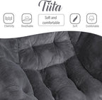 Tiita Lazy Chair with Ottoman, Modern Large Accent Lounge Chair, Leisure Sofa - Image 3