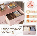 WLIVE Fabric Dresser for Bedroom, Tall Dresser - Image 5