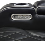 Lexicon 118" Power Reclining Sectional Sofa, Wall Hugger, 2 Recliner Seats - Image 21