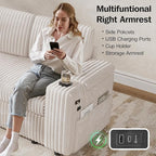 Vipbear 108" Modular Sectional Sleeper Sofa - Image 8