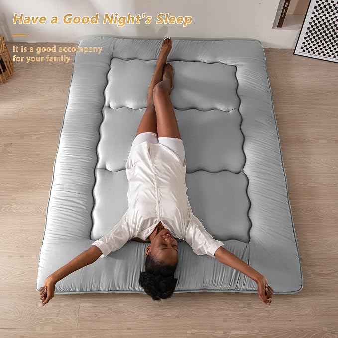 MAXYOYO Japanese Floor Mattress Futon Mattress, Thicken Futon Roll Up Guest - Image 8