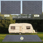 SAND MINE Waterproof Outdoor Rug, Plastic Reversible Rug, Modern Area Rug - Image 3