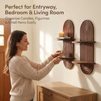 Boho Shelves Bohemian Decorative Wall Shelves Boho Chic Wall Decor - Image 3