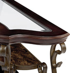 54'' Dark Brown Retro Wooden Sofa Table - Image 8