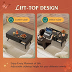 WLIVE Coffee Table for Living Room, Lift Top Coffee Table - Image 5