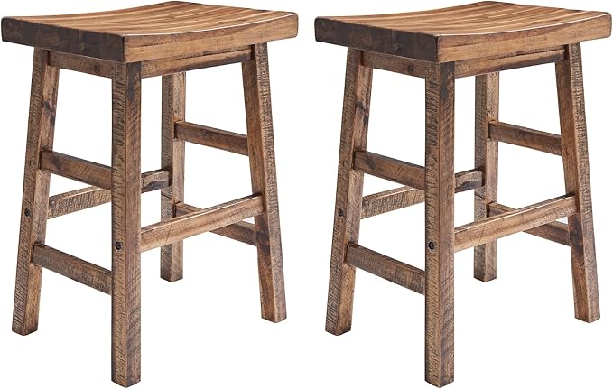 Alaterre Furniture Durango 26-Inch Industrial Wood Counter-Height Stools – Set by AlaterreFurniture