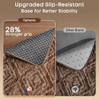 Ophanie 8x10 Brown and White Diamond Striped Rugs - Image 4