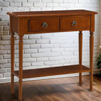 Leick Home Coastal Console Table, Solid Wood, - Image 9