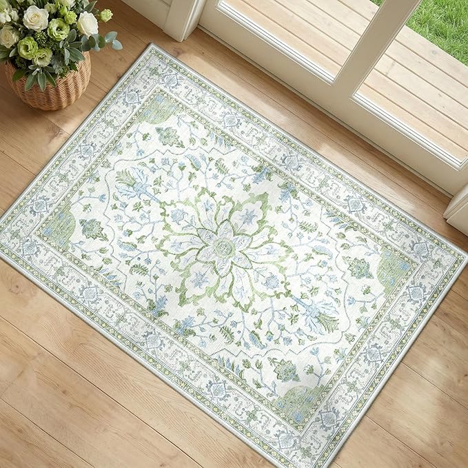 RELEANY Area Rugs 2'x3' Kitchen Rugs Entry Rug Small Rugs by RELEANY