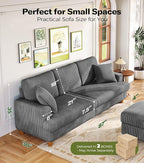 Kidirect 87in L Shaped Couch, Modular Sofa No Tool Assembly, Comfy Sectional - Image 2